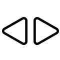 Icon of left and right arrows