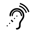 Icon representing hearing devices