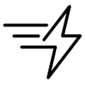 Icon representing fast charging