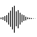 Icon of a sound wave