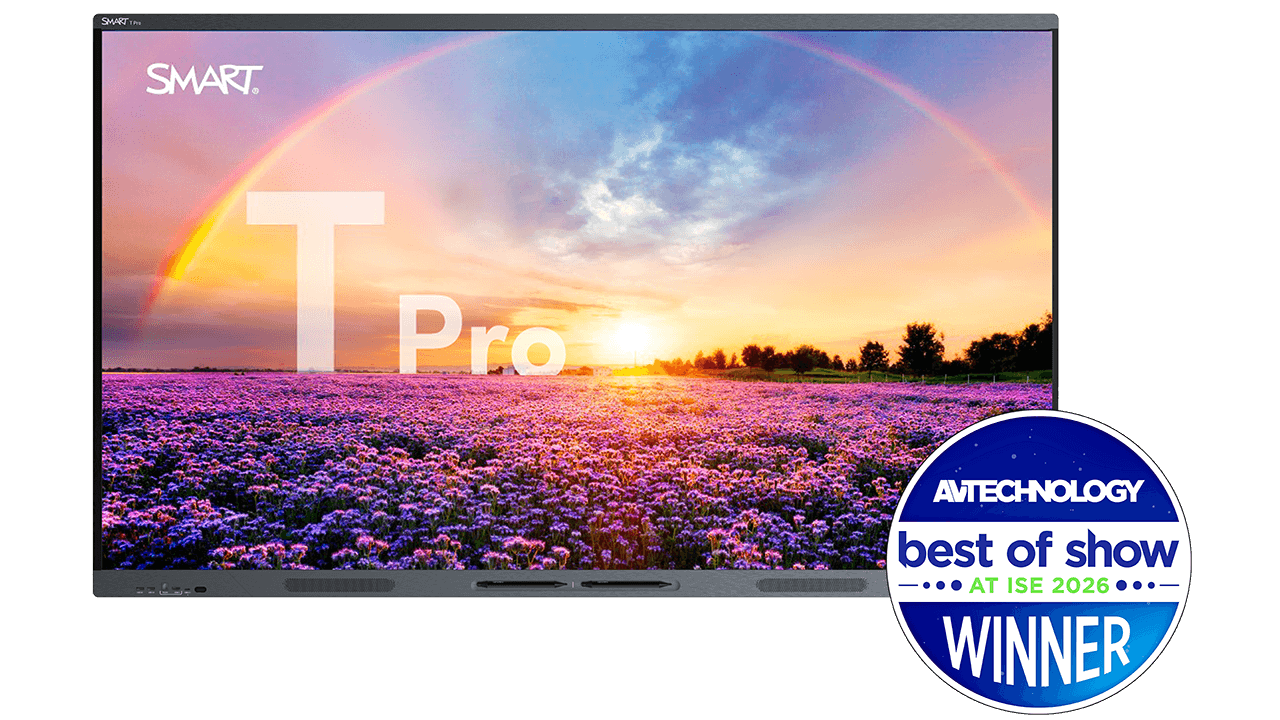 SMART Board T Pro series interactive display with Dolby Vision logo