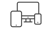 "Icon representing various devices connected for a streamlined workflow.