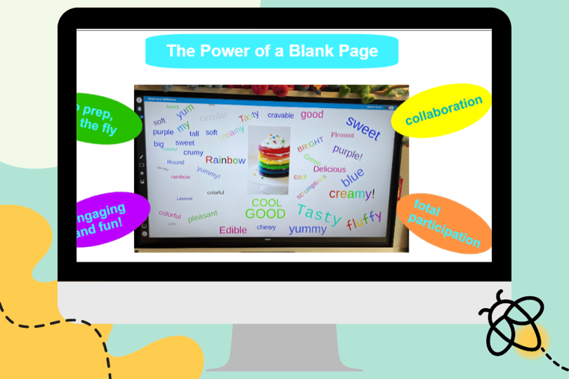 Screenshot of a SMART black page in Lumio